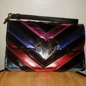 Victoria's Secret Metallic Rainbow Clutch